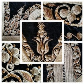 Details of the terzija's craft, on a women's vest from Šabac, Serbia.
