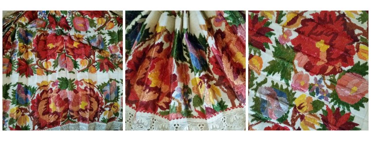 Details of the fantastic embroidery of Croatian Pannonian costumes: this apron, zaslon, is from the vicinity of Sisak in Posavina region.