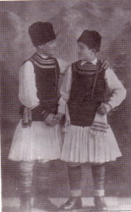 Cabinet photo of two Aromani brothers. Late 19th Century.