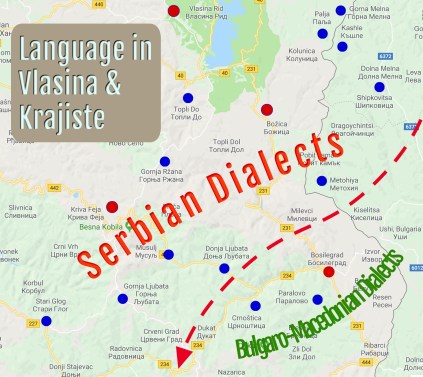 Dialectile Map Vlasina